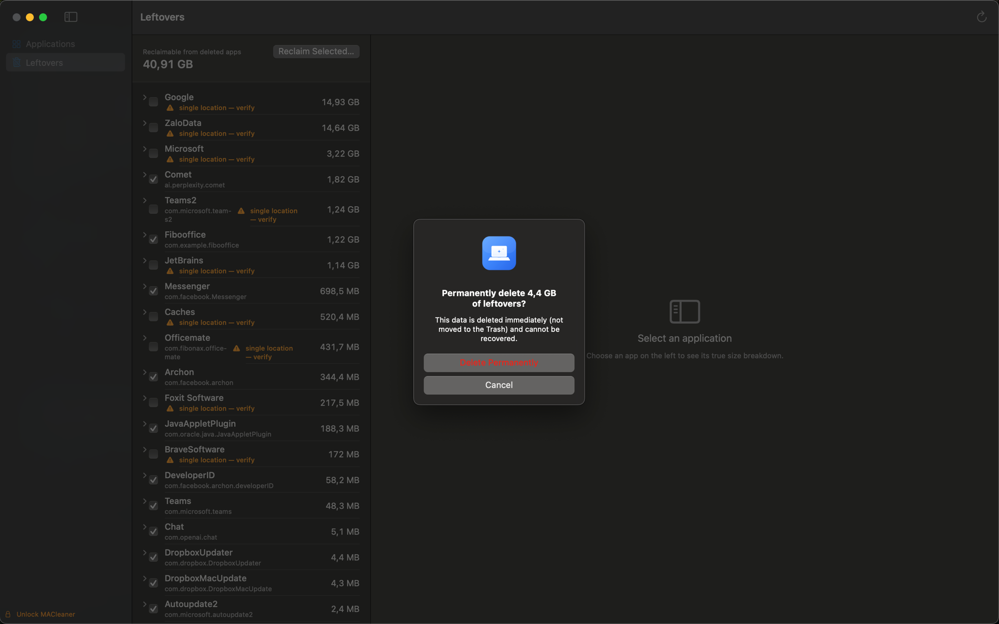 MACleaner screenshot 3