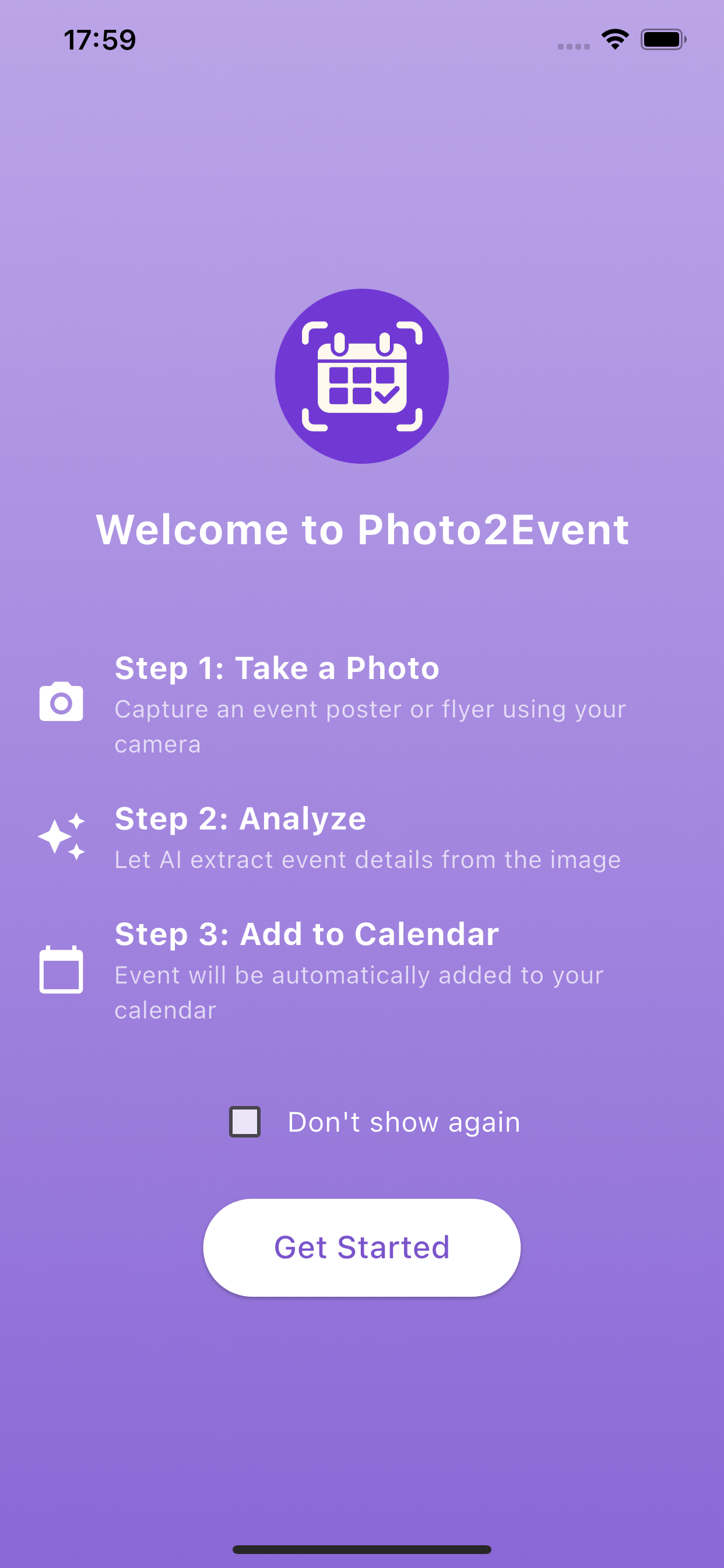 Photo2Event screenshot 1